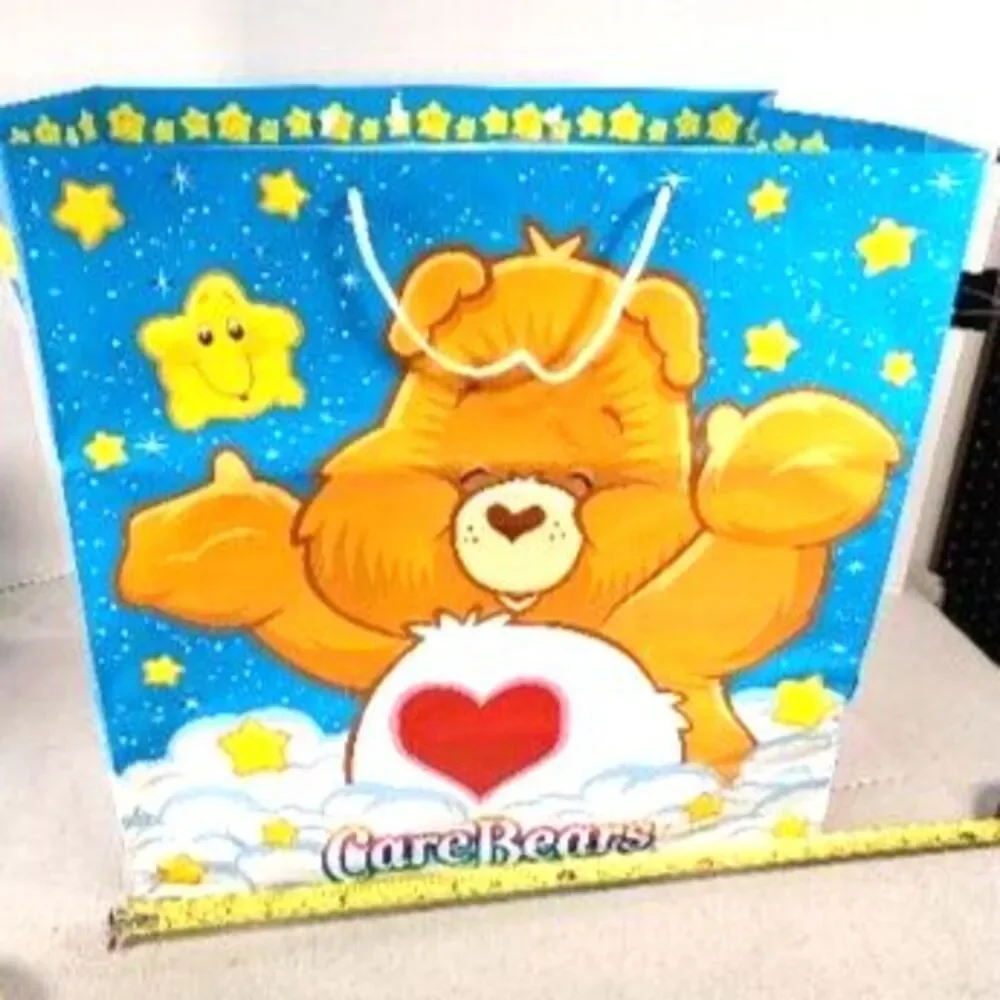 Vintage 2002 Care Bears American Greeting Extra Large Heavy Duty Gift Bag